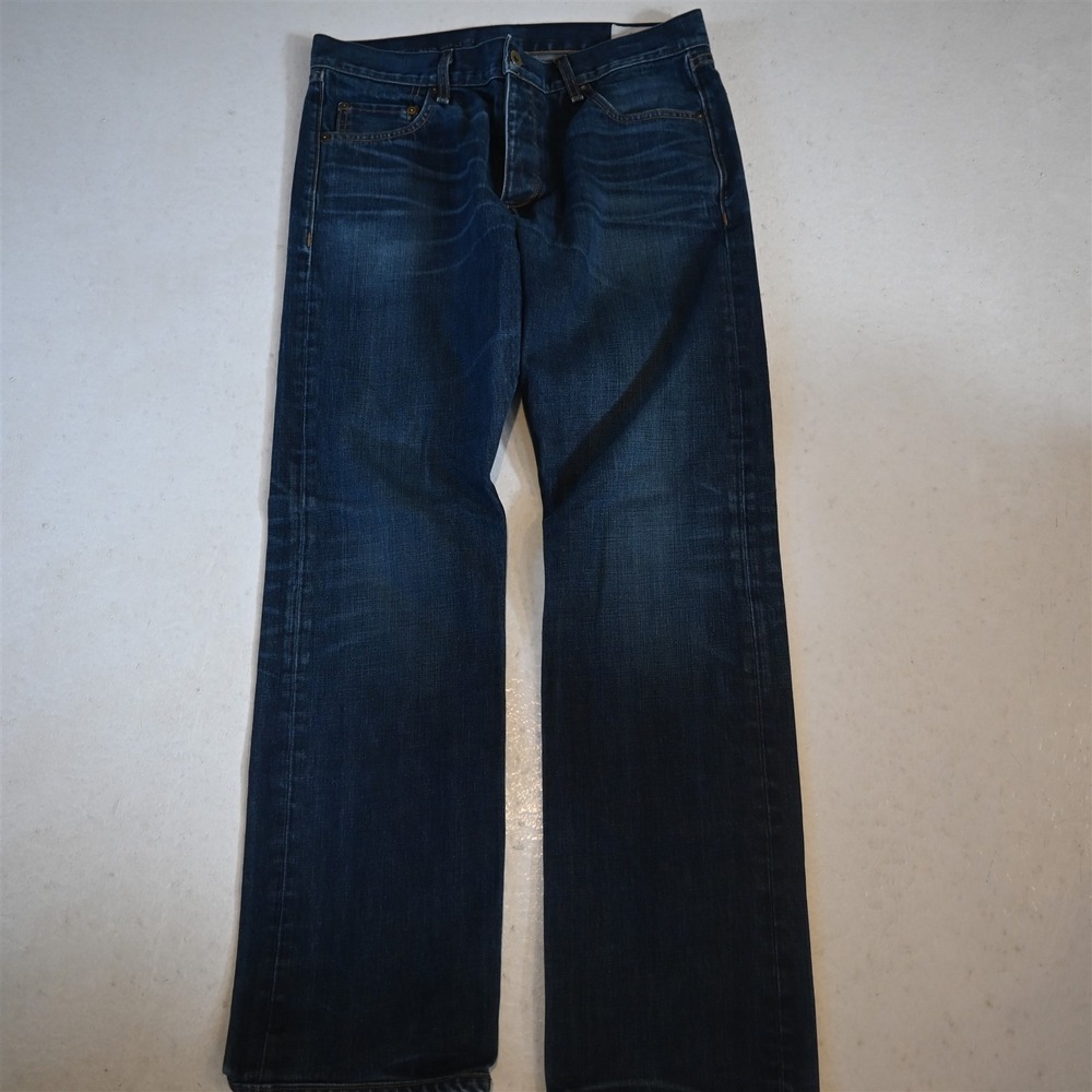 Rag & Bone 34x34 RB 15X Slim Straight Button Fly Dark Rinse Denim Mens Jeans
